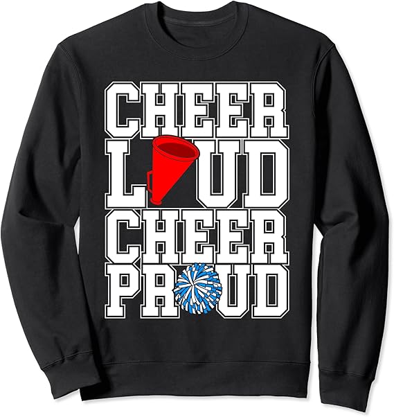 Cheer Loud Cheer Proud Cheerleading Cheerleader Graphic
